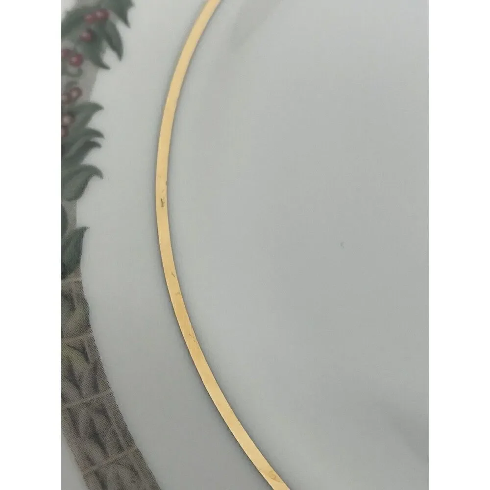 Department 56 Christmas Classic Dickens Salad Dessert Side Plate 8”
